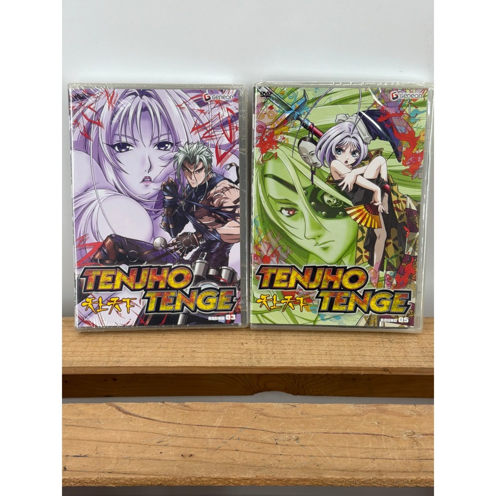 Tenjo Tenge Round 03 & 05‎ DVD Bundle Geneon Anime Factory Sealed New Lot